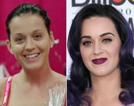 Katy Perry with and without Makeup Is It Possible To See Katy Perry without Makeup?
