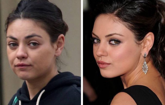 Mila Kunis with and without Makeup Seeing Mila Kunis without Makeup. Is it possible?